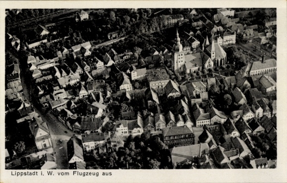 Postcard Lippstadt in Westphalia, aerial photograph