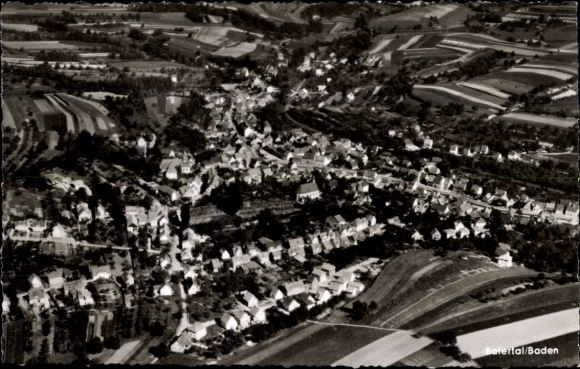 Ak Baiertal Wiesloch in Baden, Fliegeraufnahme