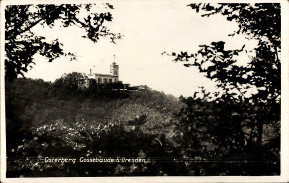 Country postmark Oberwartha via Dresden, July 7th, 1938, PC Cossebaude Osterberg