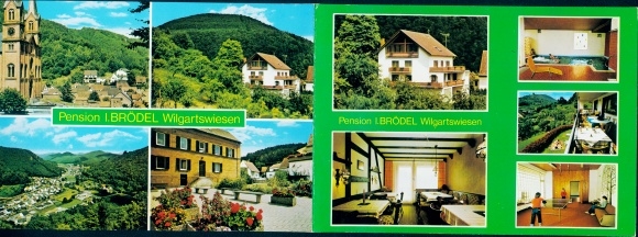 Folding PC Wilgartswiesen in the Palatinate, Pension Brödel, local panorama