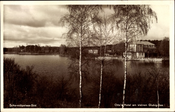 Ak Wendisch Rietz im Kreis Oder Spree, Scharmützelsee, Ottos Hotel, Glubigsee