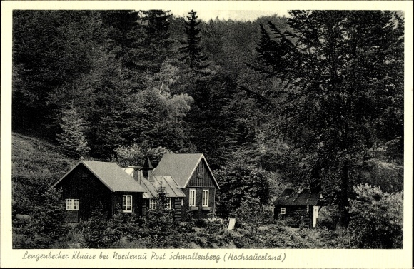 Postcard Nordenau Schmallenberg in the Hochsauerland, Hermitage Legend Beck, forest