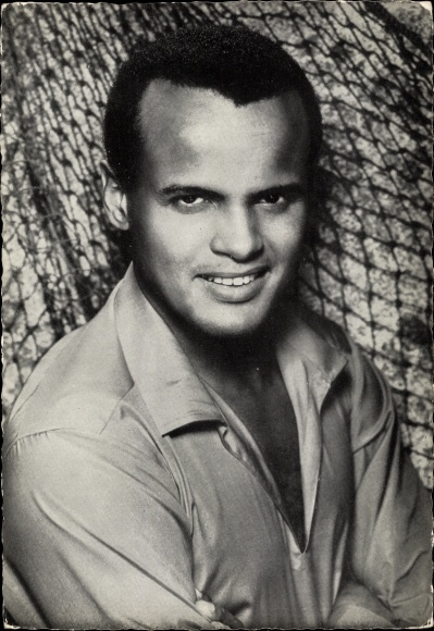 Postcard Singer and Actor Harry Belafonte, Portrait, Centfox