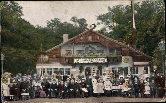 Postcard Zwickau in Saxony, Schweizerhaus
