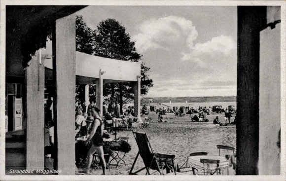 Postcard Berlin Köpenick, Müggelsee, lido