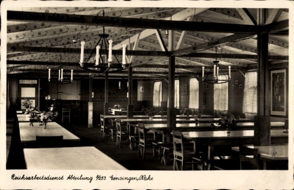Postcard Gensingen an der Nahe Rheinhessen, Reich Labor Service Department 8/253