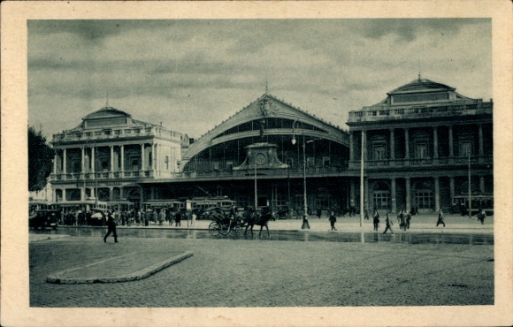 Postcard Roma Rome Lazio, train station