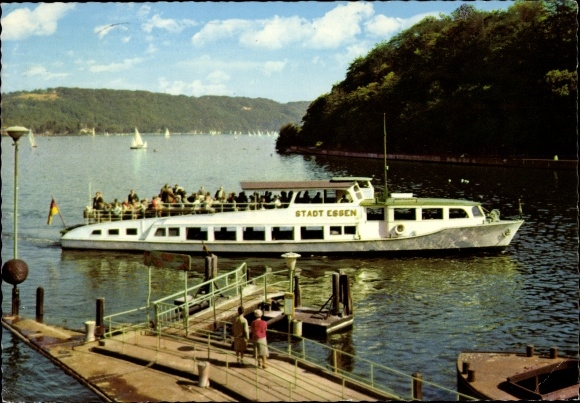 PC Essen in the Ruhr area, Baldeneysee, passenger ship Stadt Essen