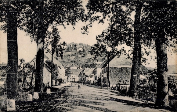 Postcard Homburg in the Saarpfalz district, Zweibrücker Straße