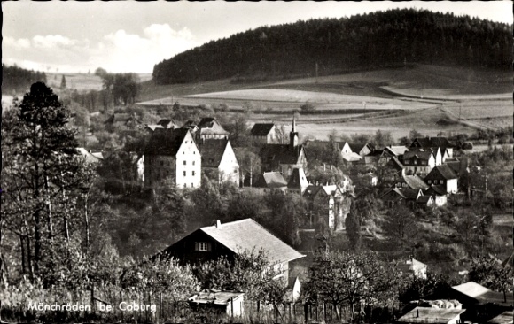 Ak Mönchröden Rödental in Opper-Franken, FOTO'S: Mönchröden, gebouwen, bergen, landelijk landschap