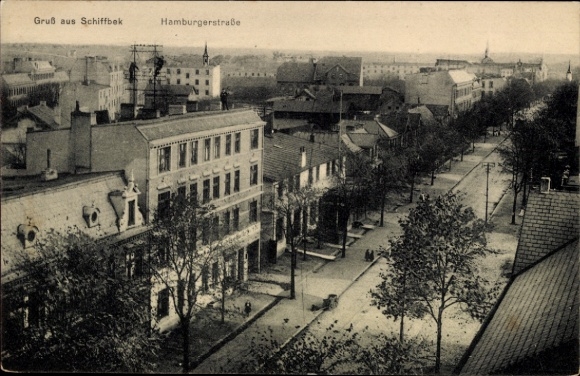 Ak Hamburg Mitte Billstedt Schiffbek, Hamburger Straße, Panorama