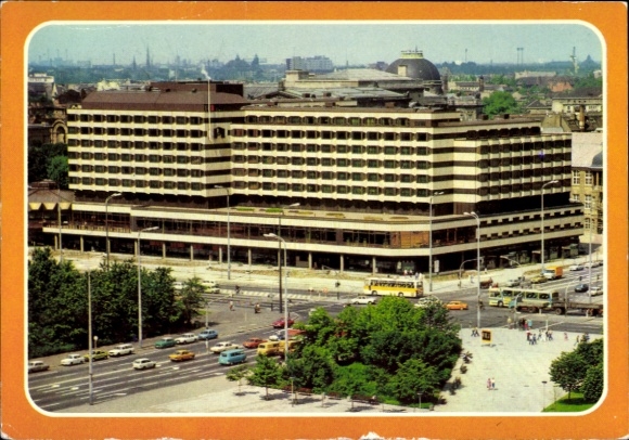 Ak Berlin Mitte, Palasthotel, Autos, Bus