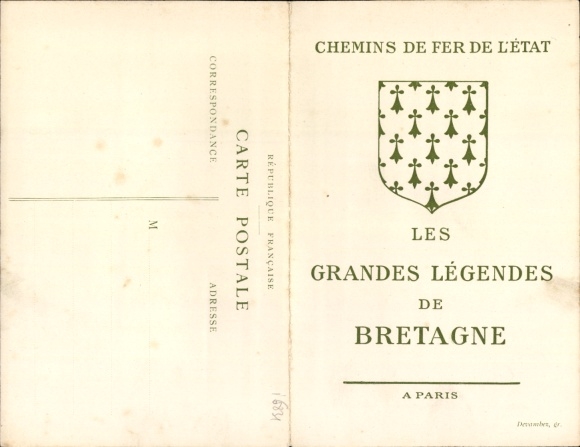 Klapp Ak Chemins de Fer de l'Etat, Les Grandes Legendes de Bretagne, Vivianne en Merlin