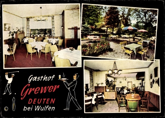 PC Deuten Wulfen Dorsten in Westphalia, Gasthof Grewer, interior view