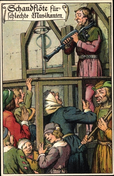 Artist Chromo-Litho Jodolfi, shameful flute for bad musicians