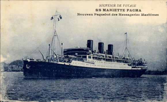 Ak Paquebot SS Mariette Pacha, Berichten Maritieme Dienst, MM