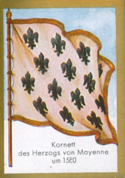 Collection picture Ulmenried flag picture No. 101, cornet of the Duke of Mayenne around 1580