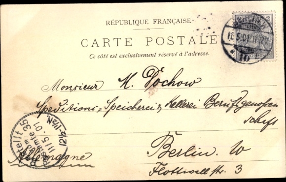 Ansichtkaart Parijs, Wereldtentoonstelling 1900, Stassfurt Monument