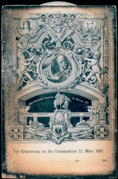 Mechanical PC Berlin Mitte, National Monument, Centenary Celebration 1897, Kingdom of Prussia, Portraits