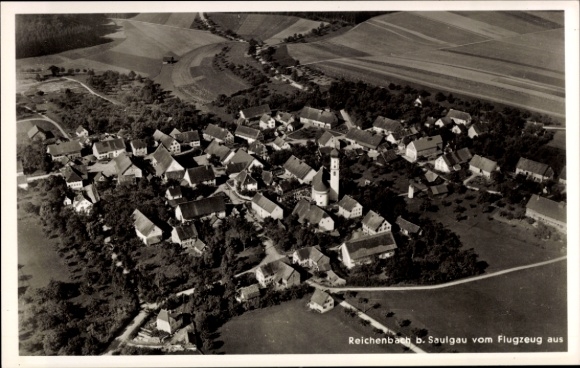 KP Reichenbach Bad Schussenried w Górnej Szwabii, zdjęcie lotnicze