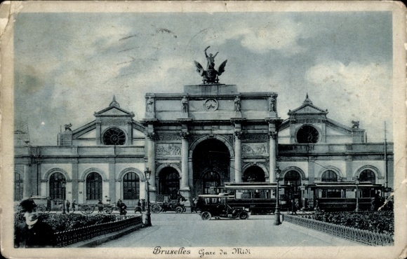 Postcard Brussels Brussels, Garde du Midi