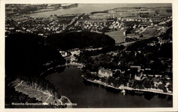 Ak Gremsmühlen Malente in Ostholstein, Fliegeraufnahme