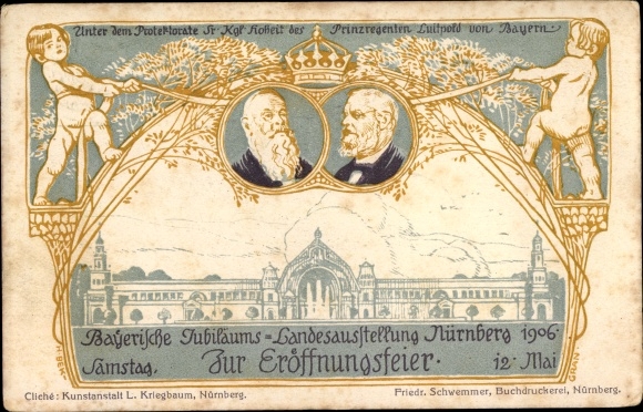 Papeteria pocztowa lito Norymberga, wystawa państwowa 1906, Prince Regent Luitpold, PP 15 C 115 01