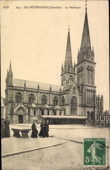 Ak La Delivrande Calvados, Basilika