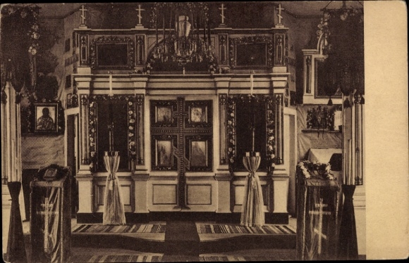 Ak Wojnowo Eckertsdorf Ostpreußen, Russische Kirche