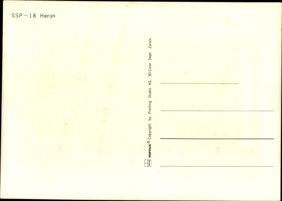 3-D Postcard White Cranes