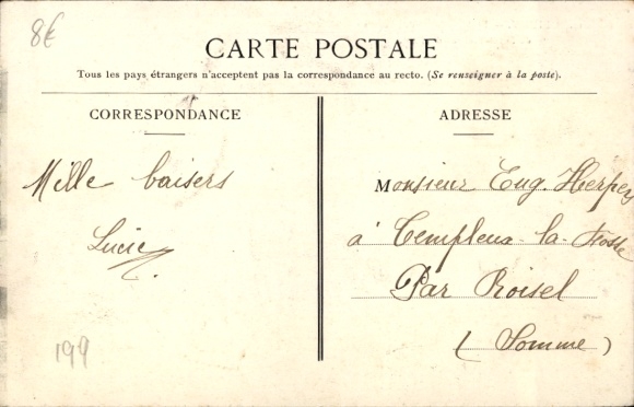 Postcard Clichy Hauts de Seine, Etablissement des Sceurs de Saint-Vincent-de-Paul
