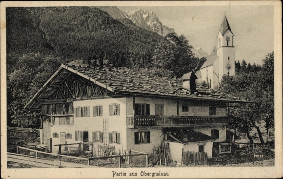 PC Obergrainau Grainau in Upper Bavaria, lot with church