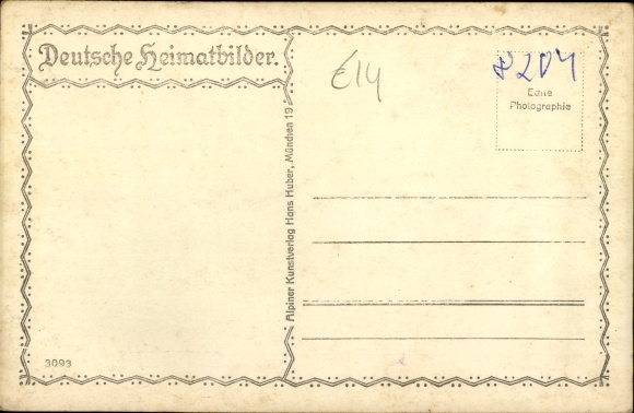 Postcard Bayrischzell in the Mangfall mountains in Upper Bavaria, cogwheel railway at Wendelstein, mountain hotel