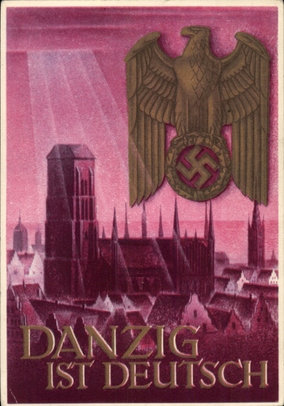 Postal stationery artist Postcard Klein, Gottfried, Danzig is German, WHW