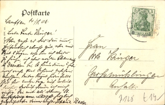 Postcard Lauffen am Neckar, general view