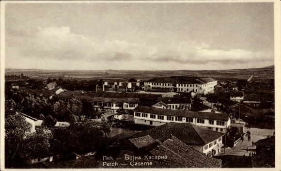 Postcard Bojna Slovakia, barracks