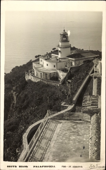Photo Postcard Palafrugell Katalonien, Far de Sant Sebastià, Leuchtturm