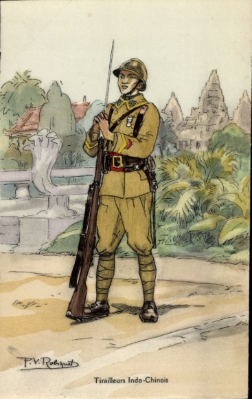 Artist PC Robiquet, PV, Tirailleurs Indo-Chinois