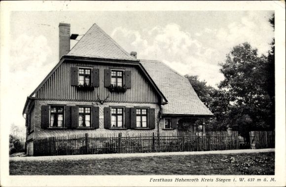 Ansichtkaart Netphen in Siegerland, Forsthaus Hohenroth