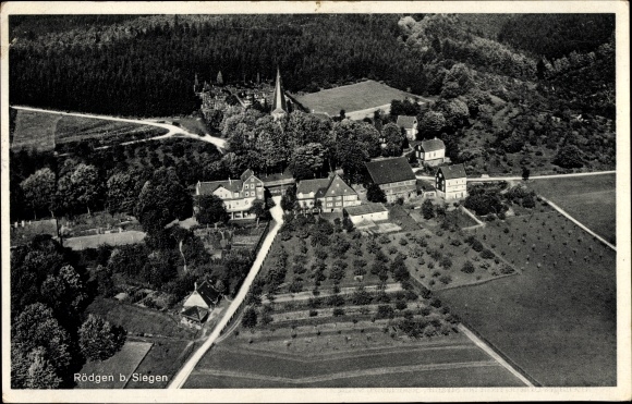 PC Rödgen Obersdorf Wilnsdorf North Rhine-Westphalia, Hotel Café Haus Stangier, aerial photograph