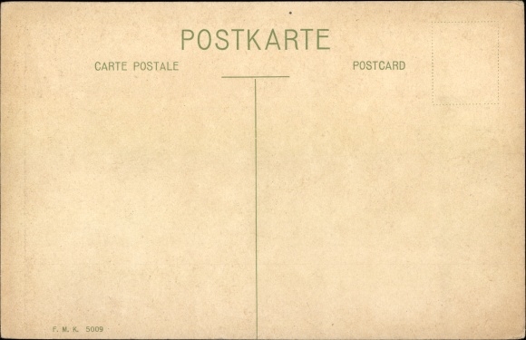Artist Postcard Family of chickens and a young goat