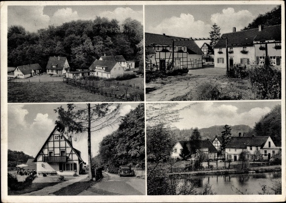 Postcard Leichlingen in the Rhineland, leisure center, Hasensprungmühle