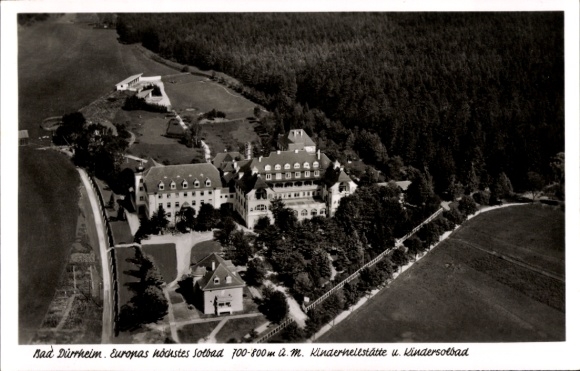 Postcard Bad Dürrheim in the Black Forest, children's sanatorium, children's salt bath, Baden Red Cross