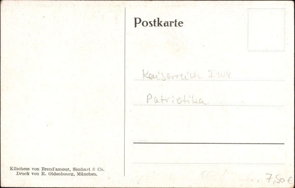 Artist PC Klein, Richard, day of sacrifice 1916, Bavarian Arts and Crafts Association, Red Cross