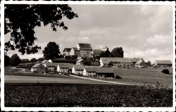 Postcard Eiterfeld Osthessen, Fürsteneck with adult education center