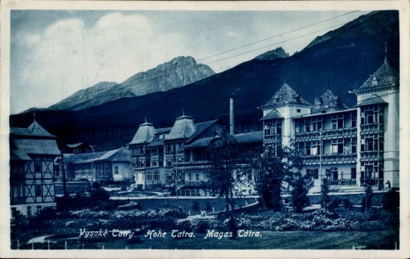 KP Vysoké Tatry Wysokie Tatry Słowacja, Wysoka Catra, sanatorium, góry, architektura