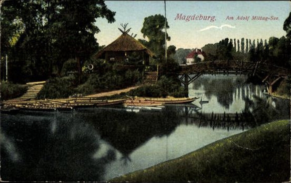50 Ak Magdeburg Elbe, diverse Ansichten, kleinformatig