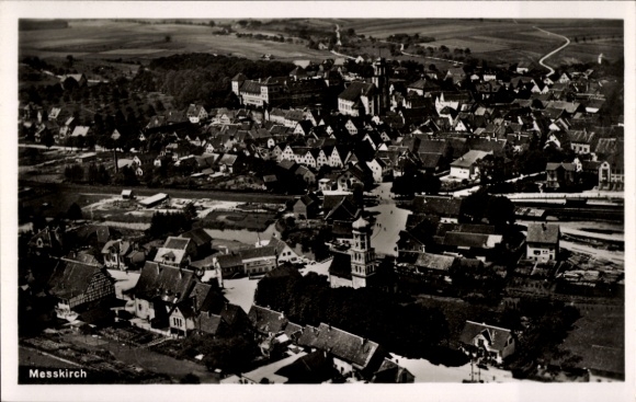 Ansichtkaart Messkirch Meßkirch in de Zwabische Alb Baden, luchtfoto