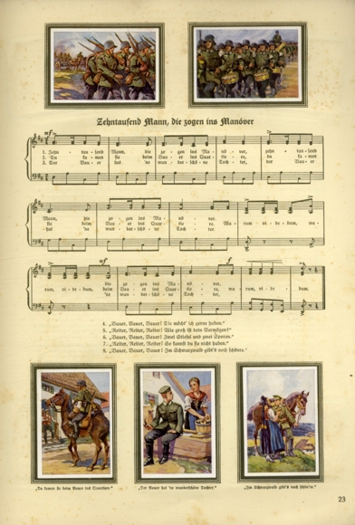 German folk songs in pictures II collection picture album Kathreiner Munich 1934