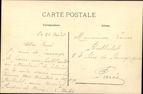 Postcard Thaon Vosges, Laundry and Dyeing